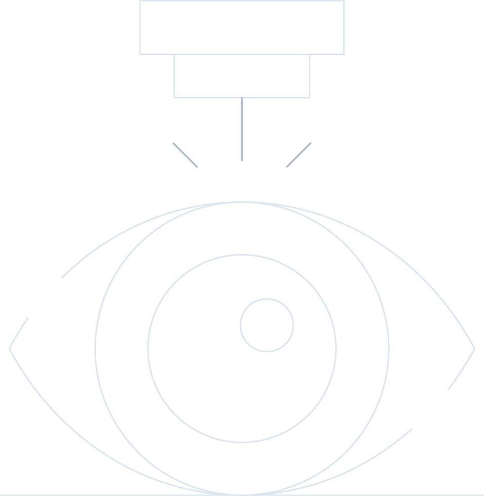 Laser Vision Correction Creative Icon Design vector