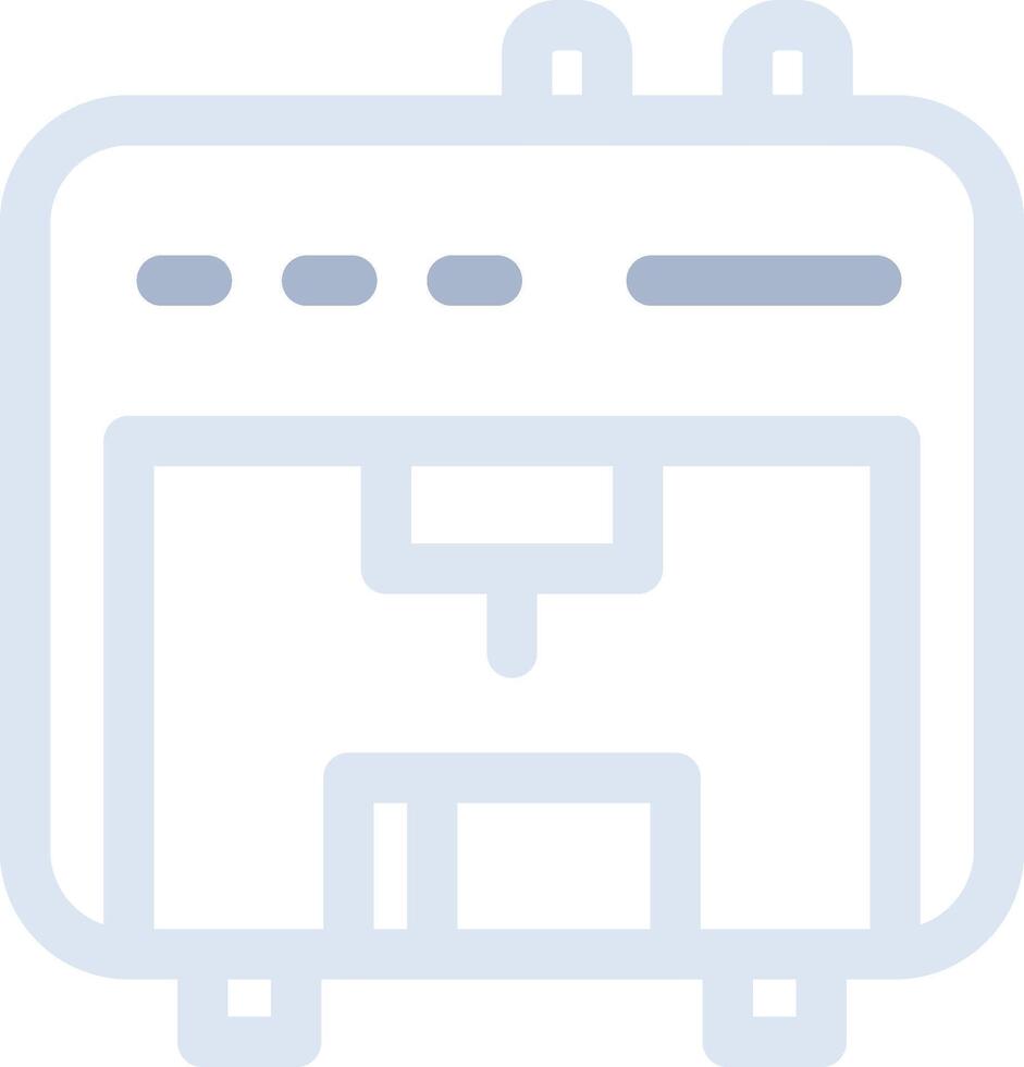 3D Printer Creative Icon Design vector