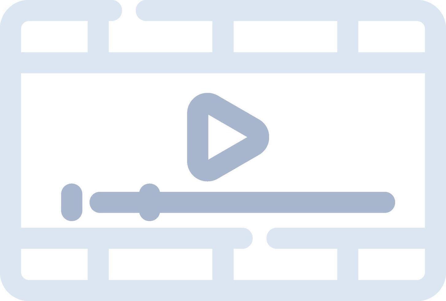 Video Player Creative Icon Design vector