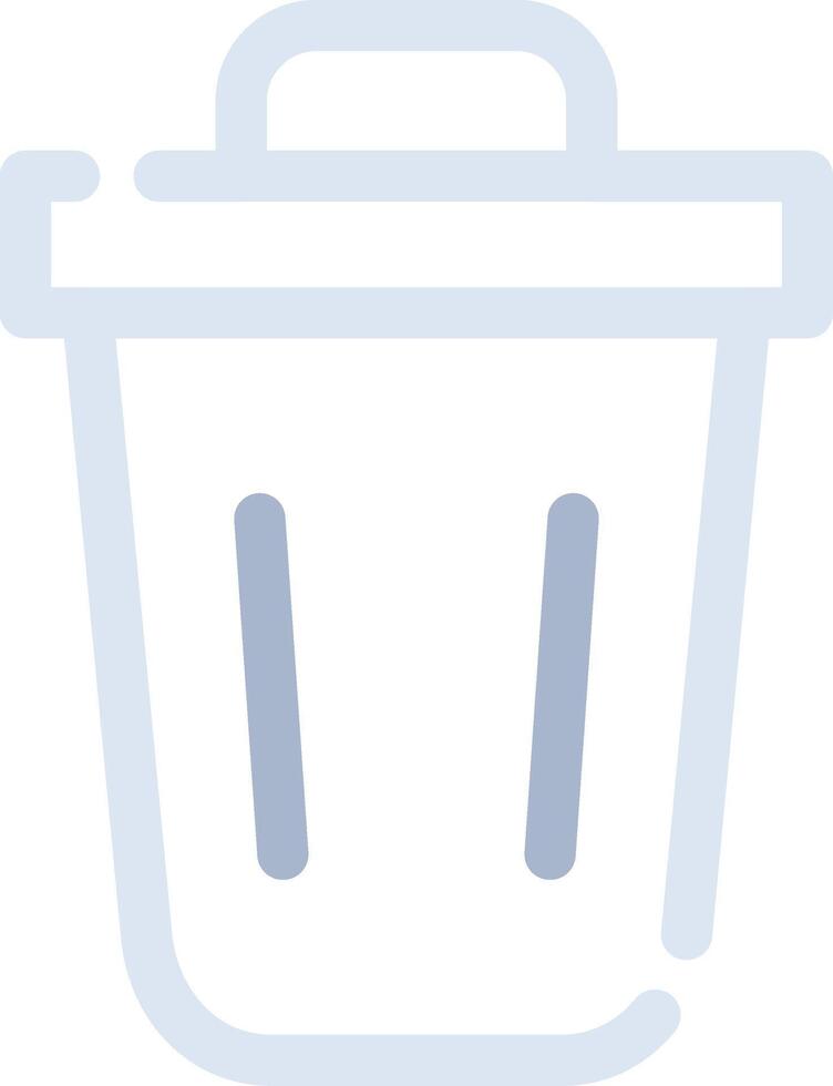 Trash Bin Creative Icon Design vector