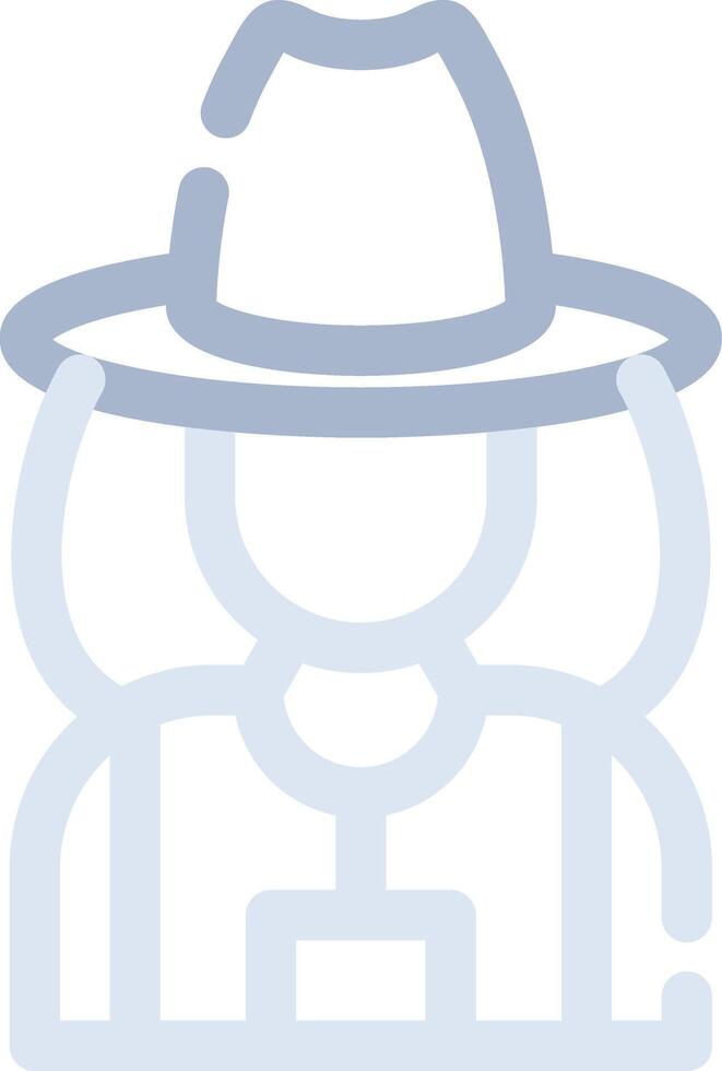 Lady Farmer Creative Icon Design vector