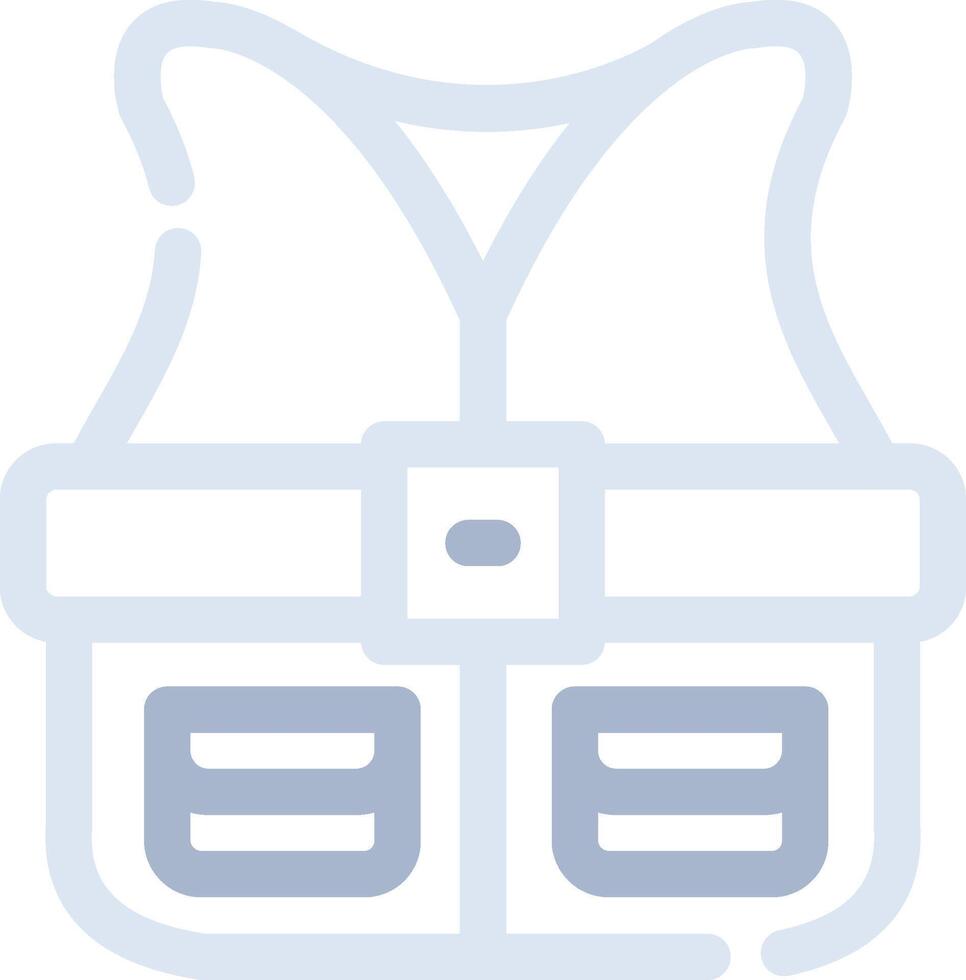 Fishing Vest Creative Icon Design vector