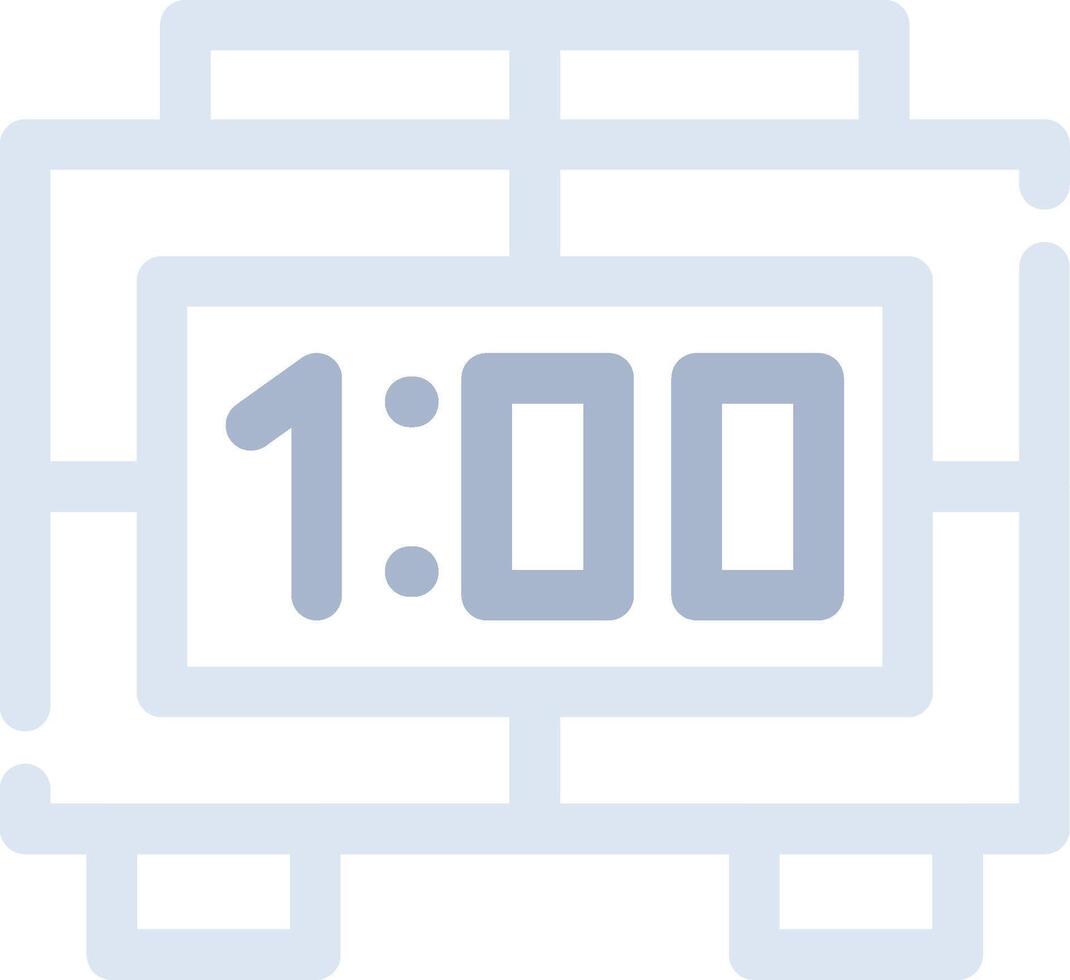 Digital Clock Creative Icon Design vector