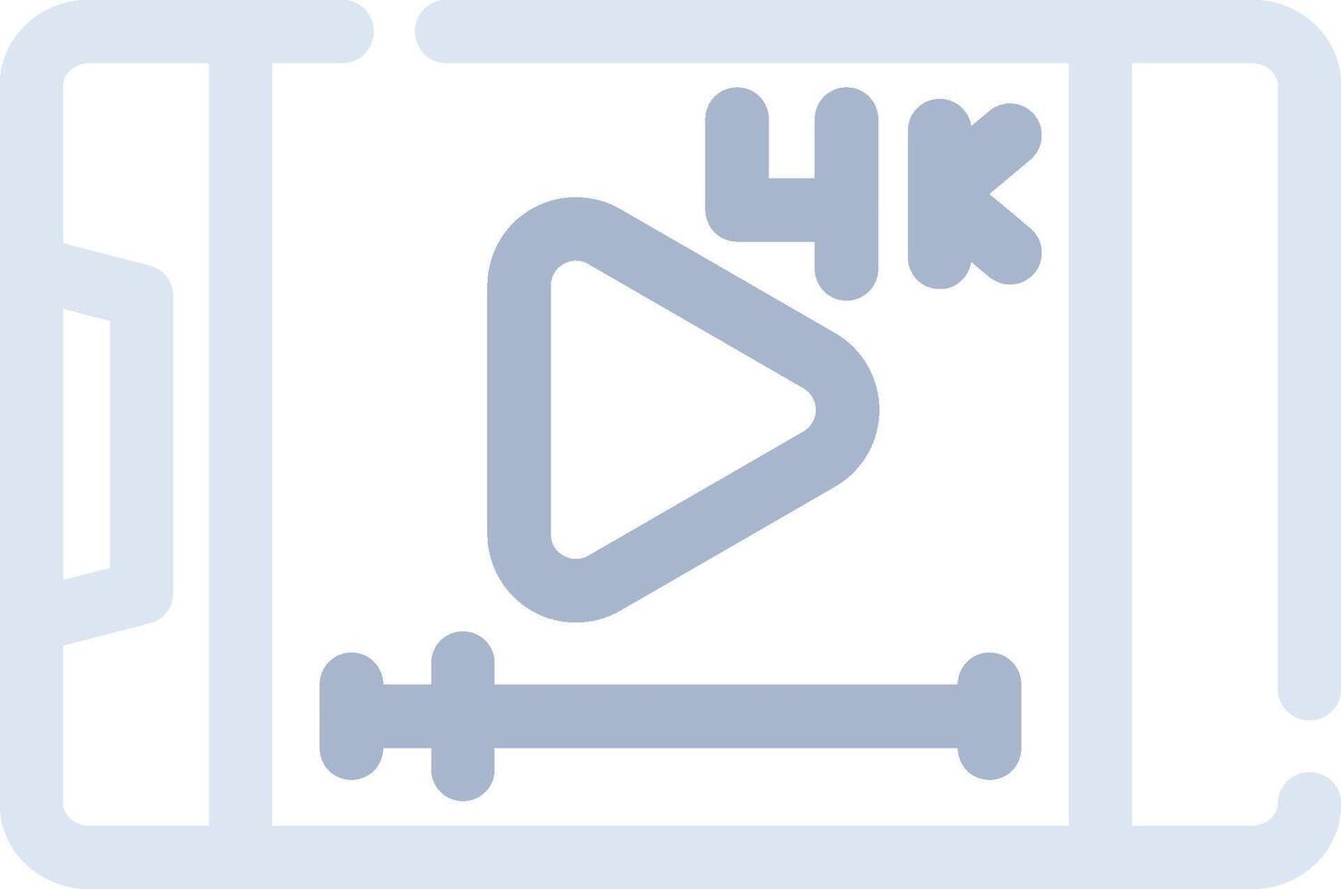 Video Streaming Creative Icon Design vector