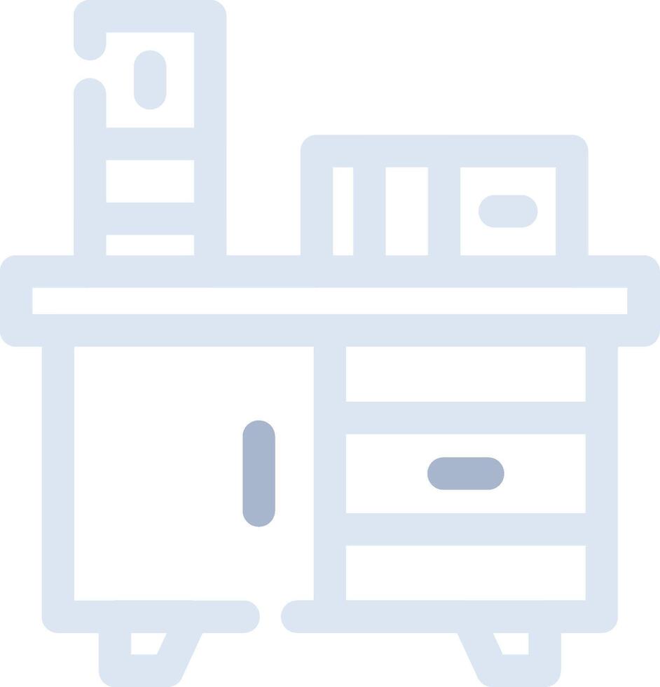 Bedside Table Creative Icon Design vector