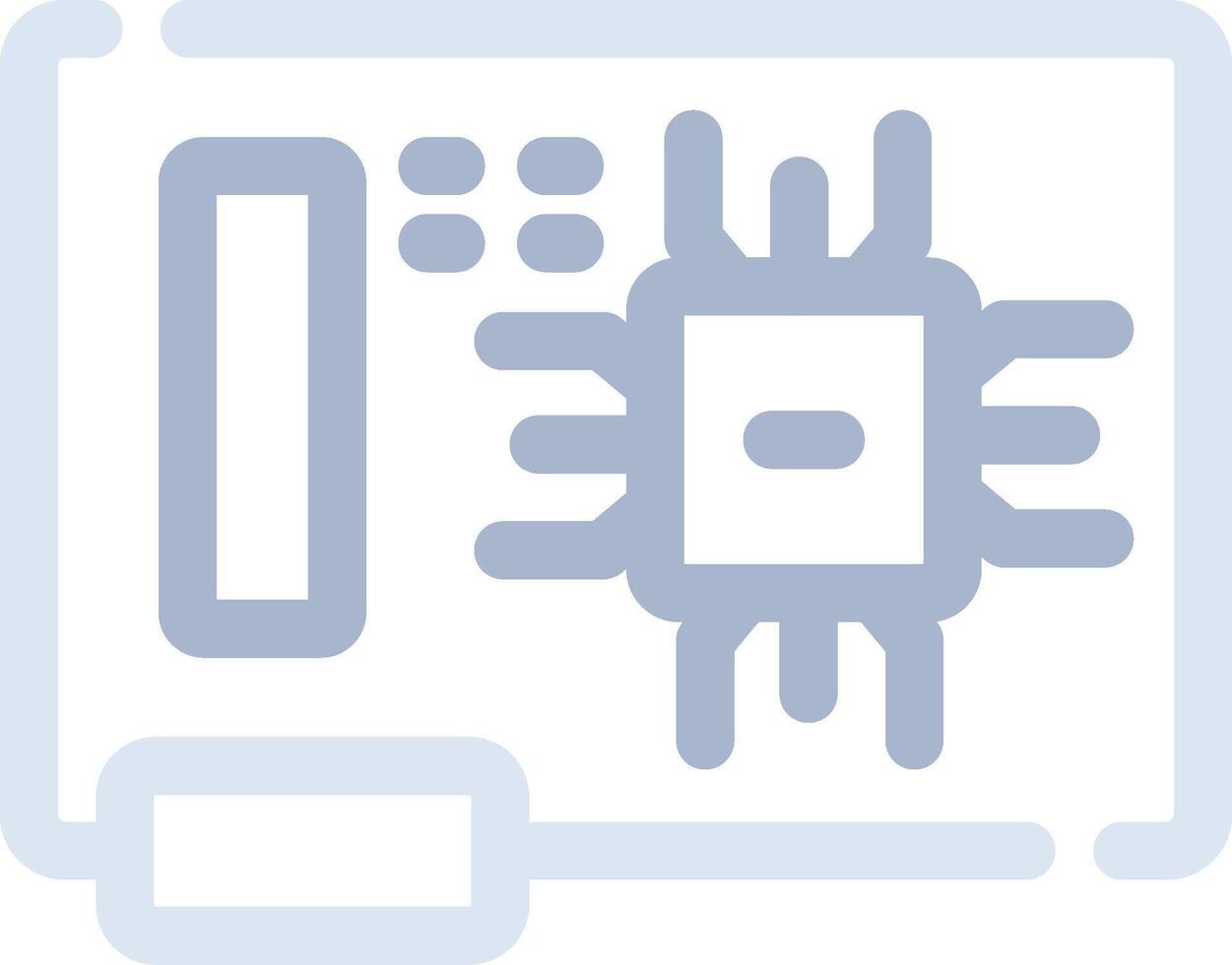 Circuit Board Creative Icon Design vector
