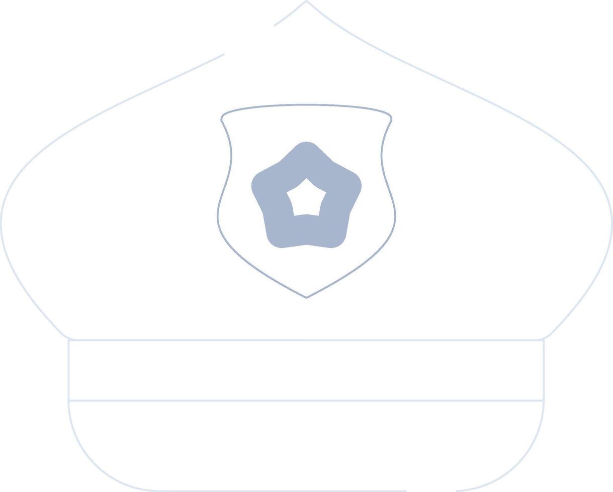 Police Hat Creative Icon Design vector
