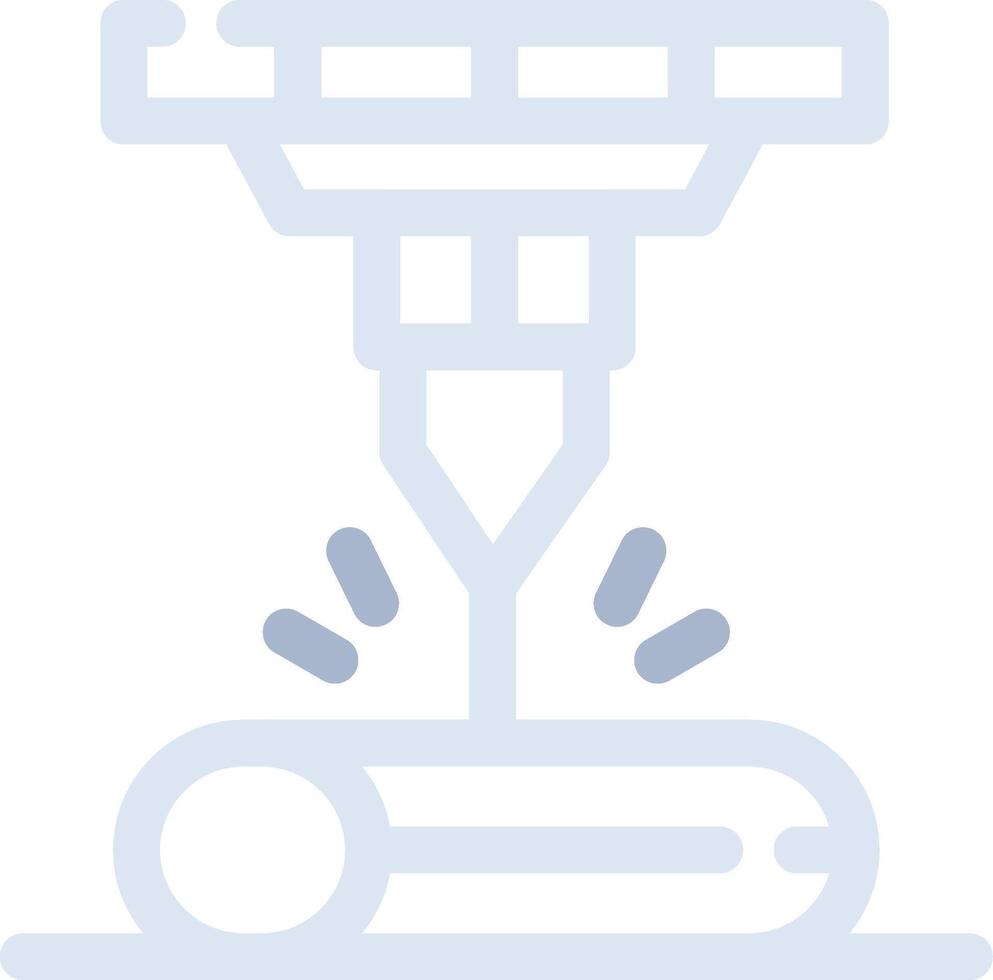 Laser Beam Creative Icon Design vector