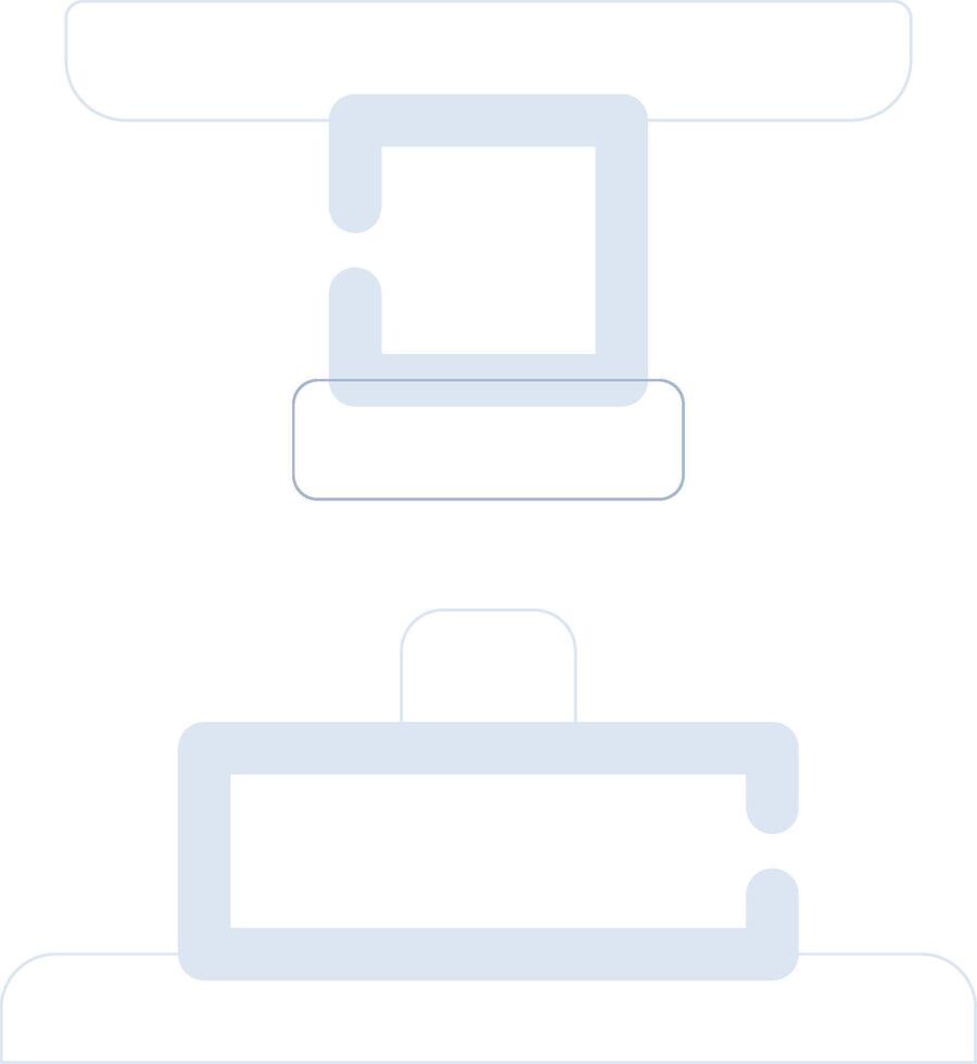 Press Machine Creative Icon Design vector