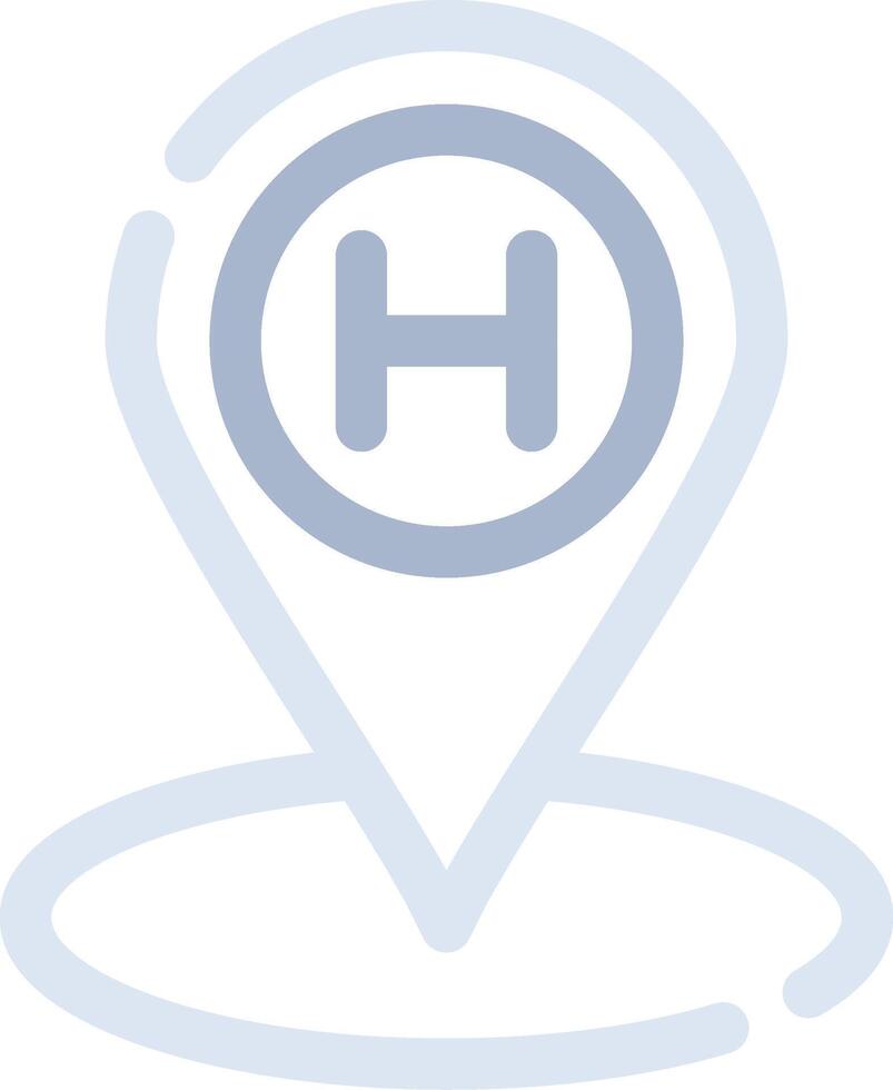 Helipad Creative Icon Design vector