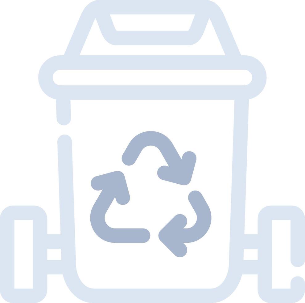 Trash Bin Creative Icon Design vector