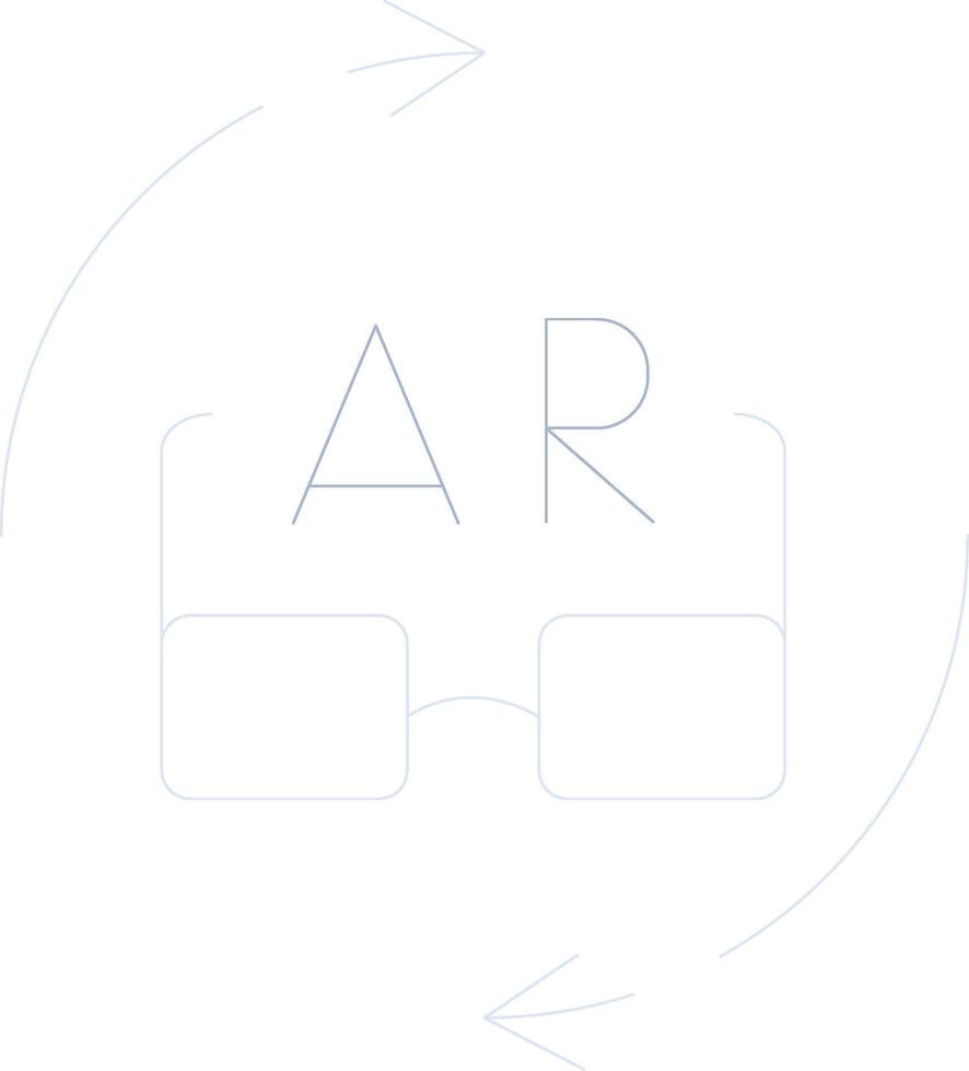 Ar Glasses Creative Icon Design vector