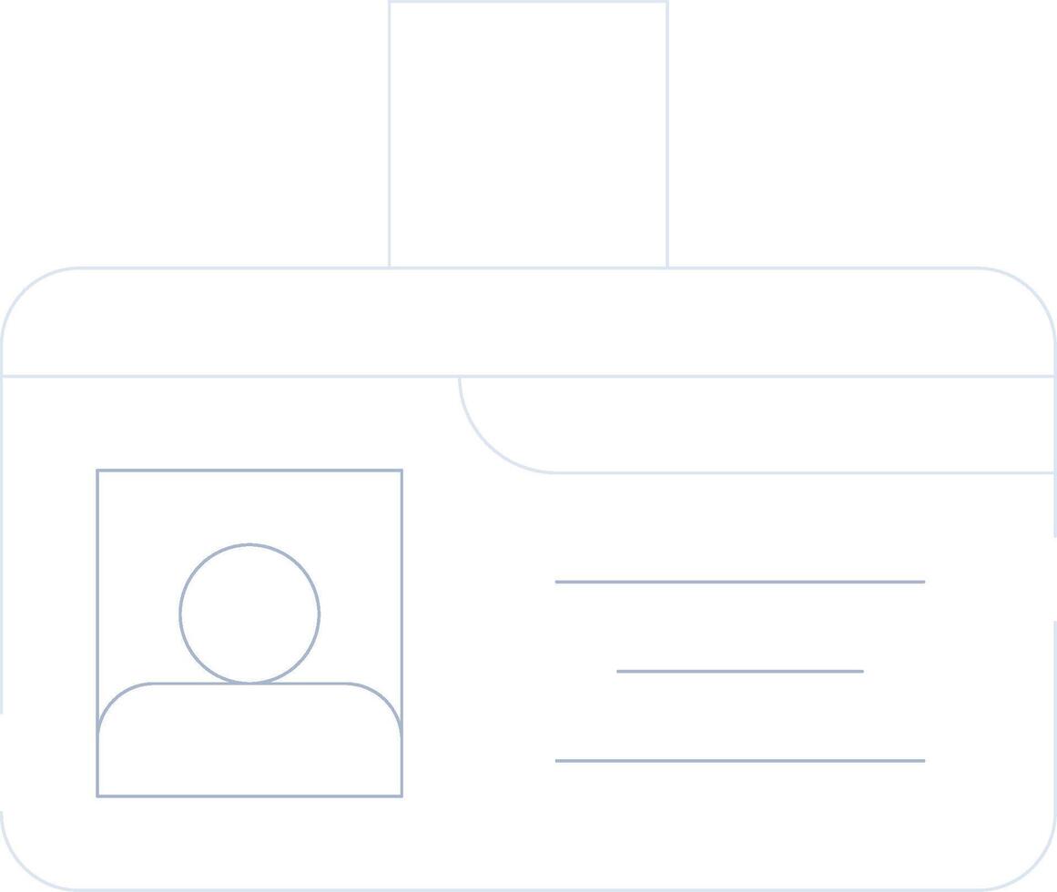 Identification Card Creative Icon Design vector