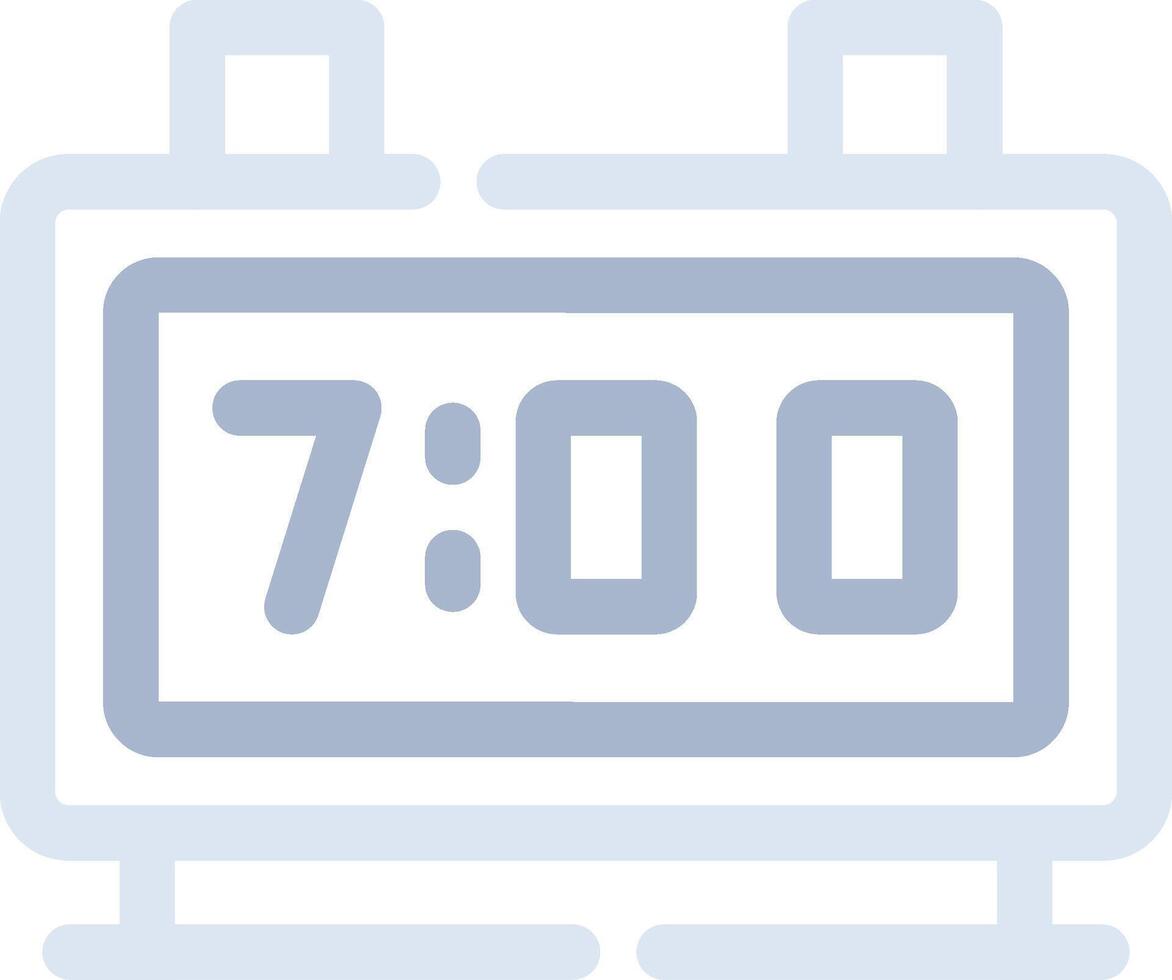 Digital Clock Creative Icon Design vector