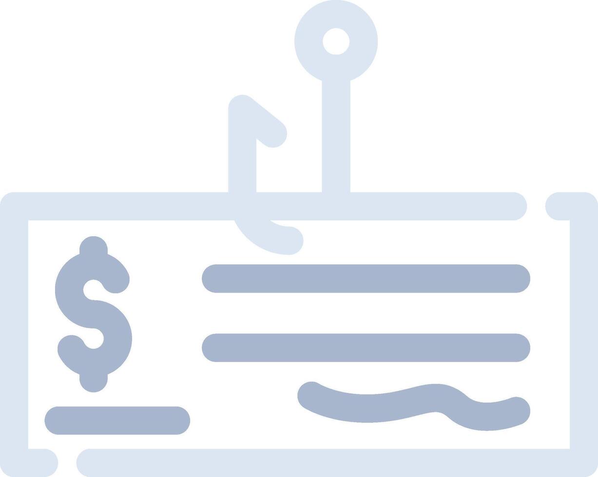 Cheque Fraud Creative Icon Design vector