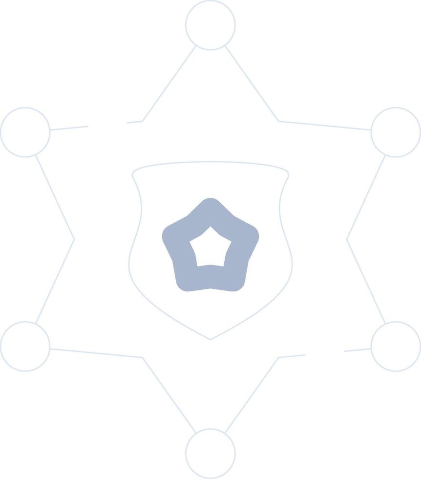 Sheriff Badge Creative Icon Design vector