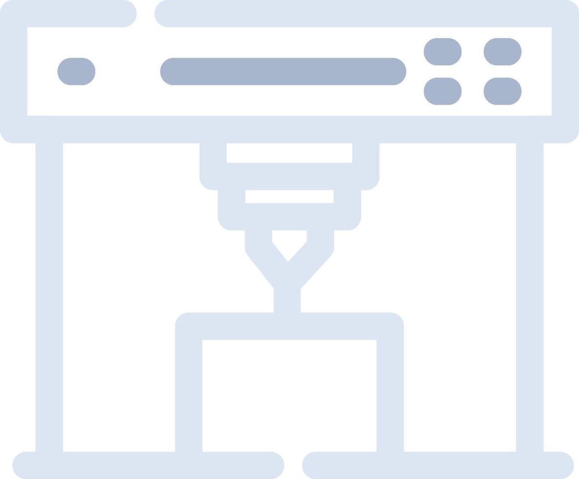 3d Printer Creative Icon Design vector