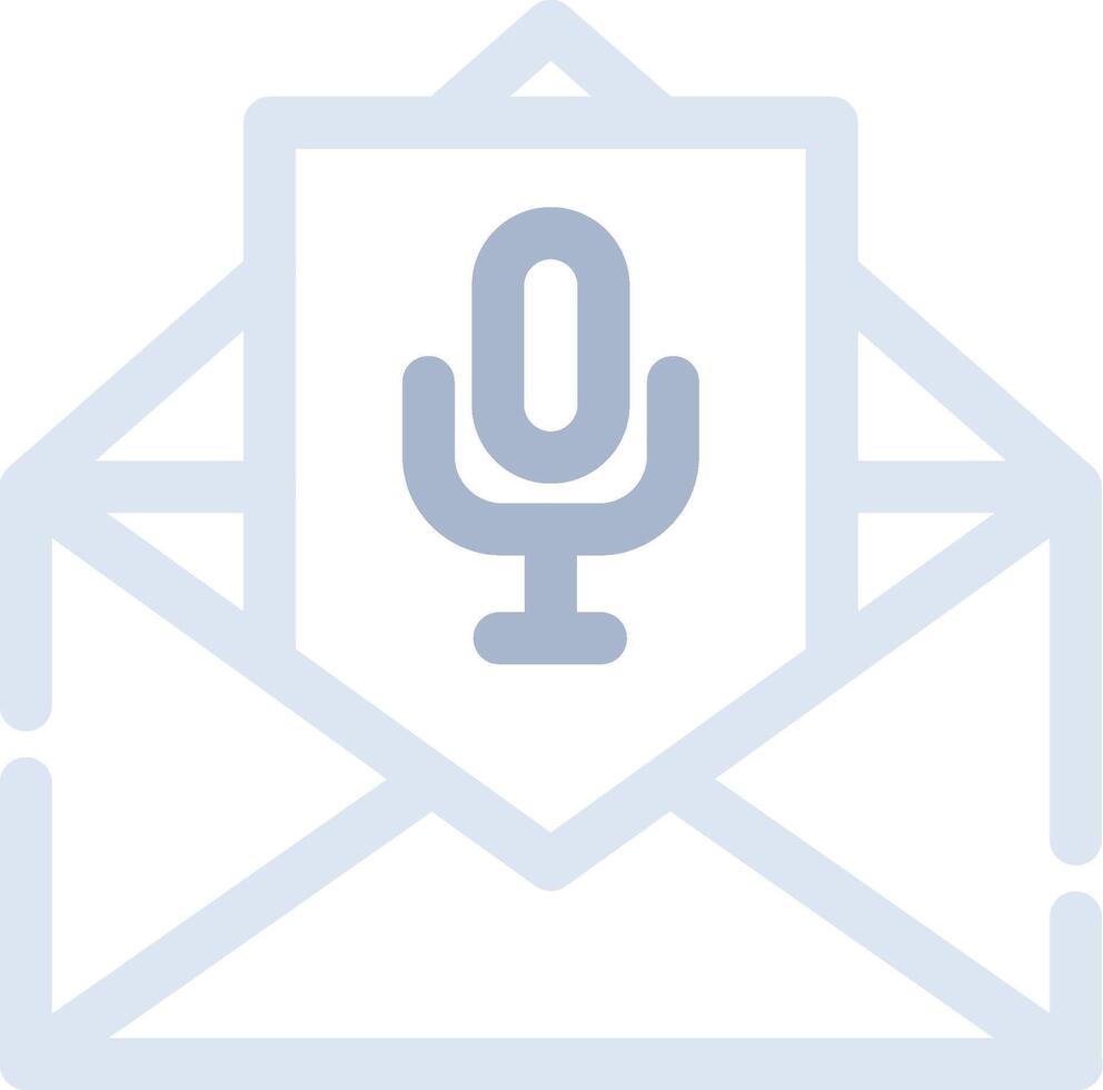 Voice Email Creative Icon Design vector
