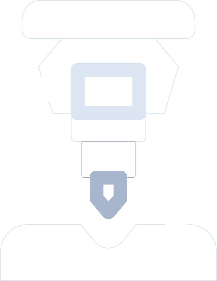 Drilling Machine Creative Icon Design vector