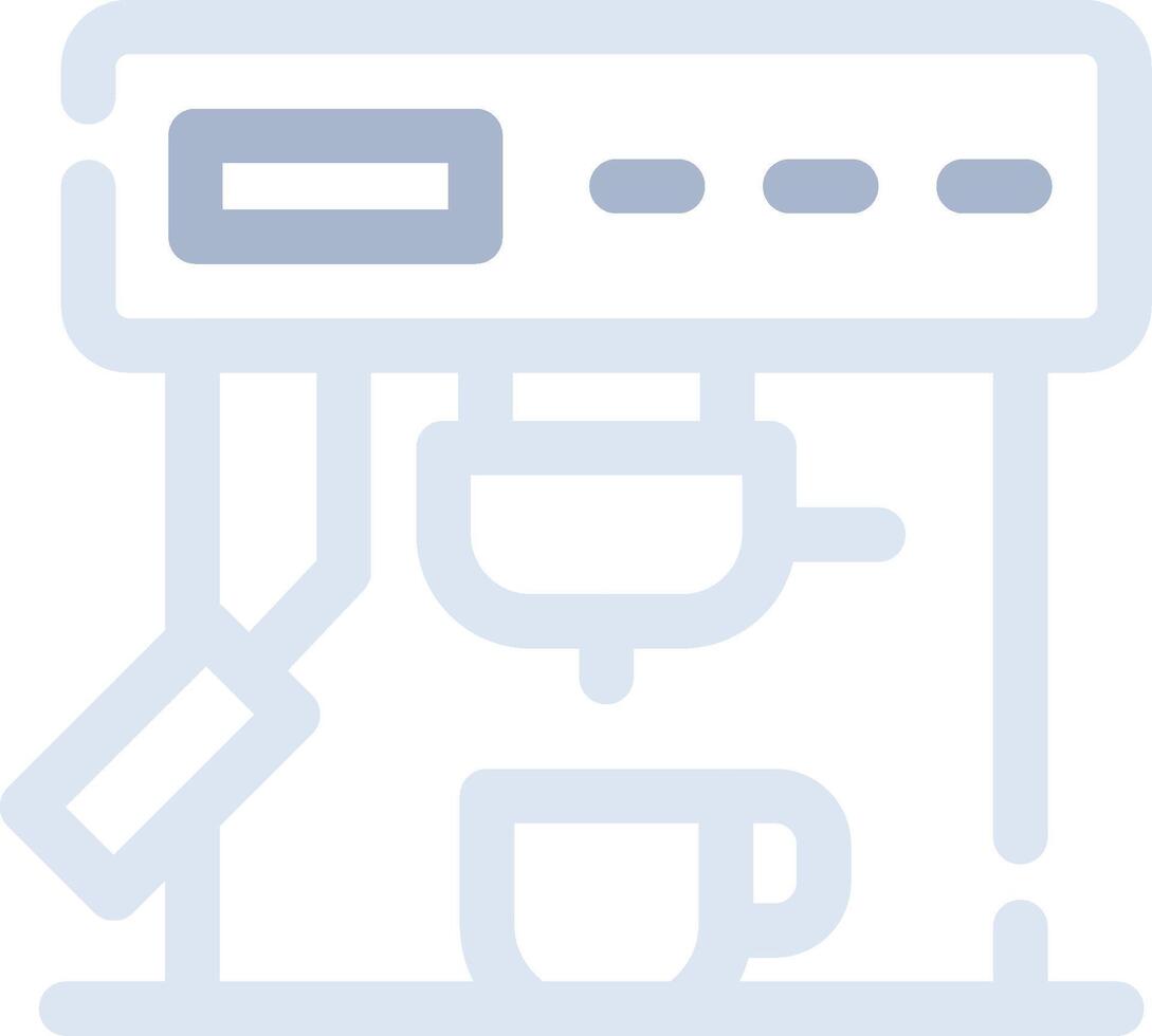 Coffee Machine Creative Icon Design vector