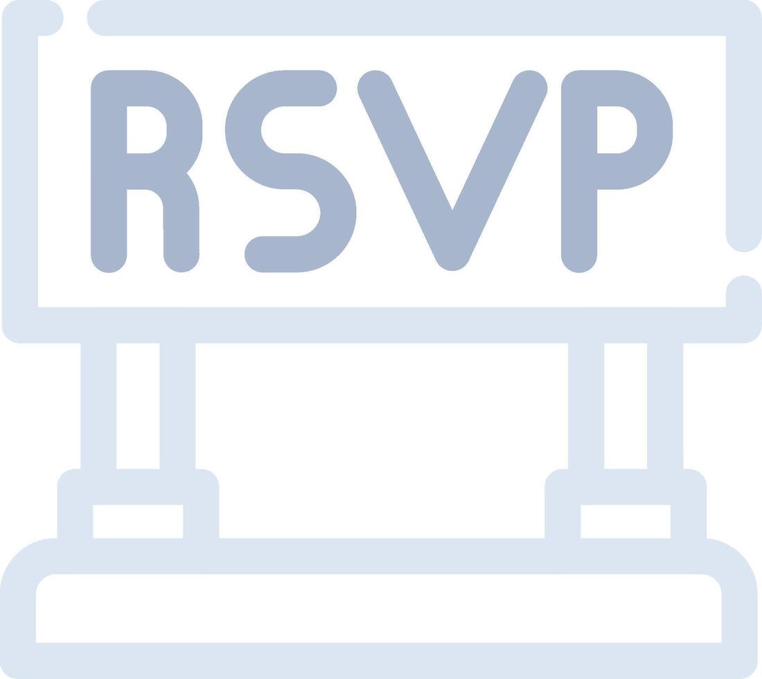 Rsvp Creative Icon Design vector