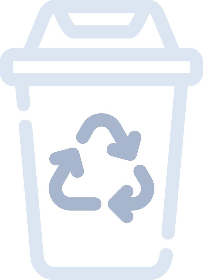 Recycling Bin Creative Icon Design vector