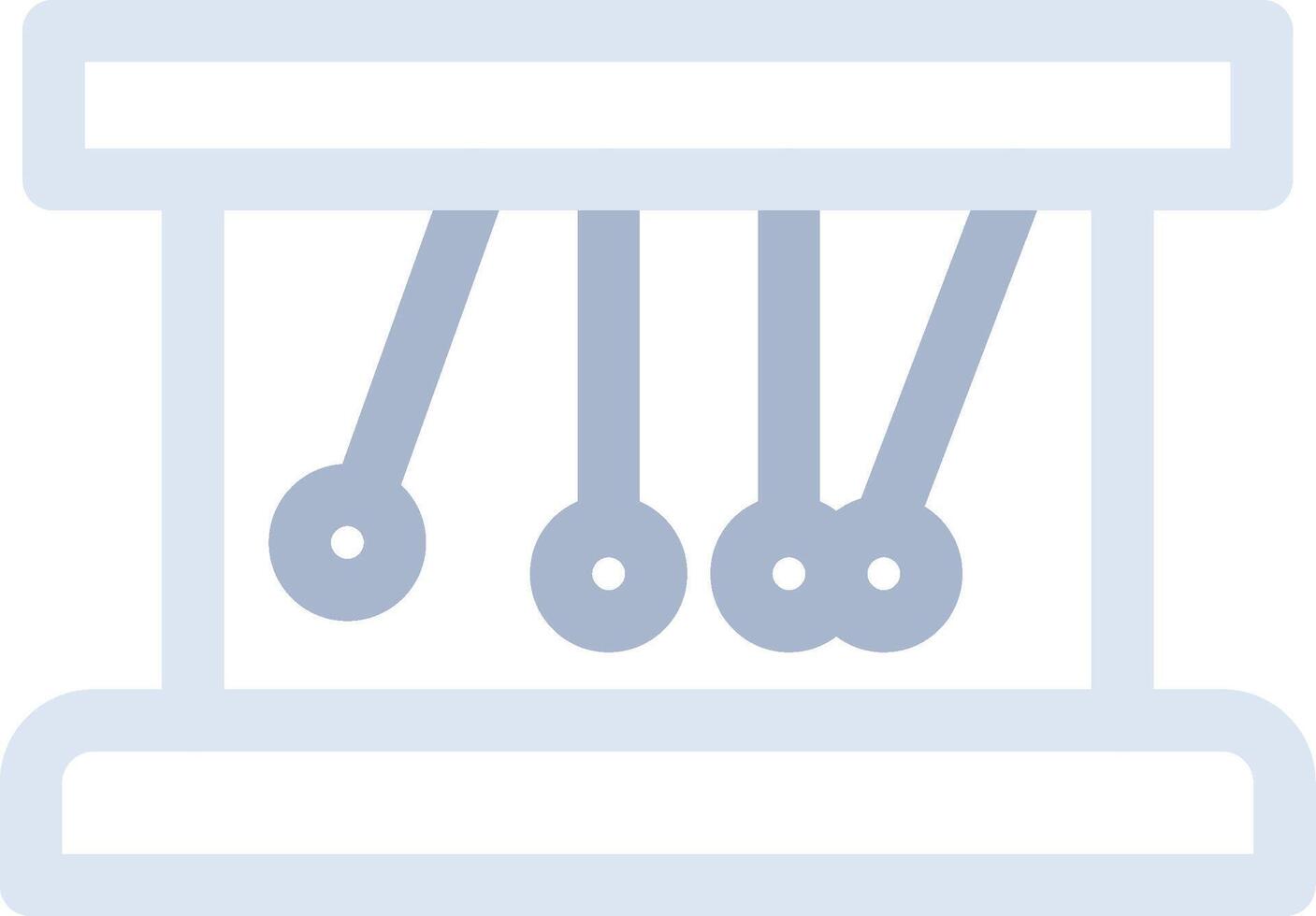 Newton Cradle Creative Icon Design vector