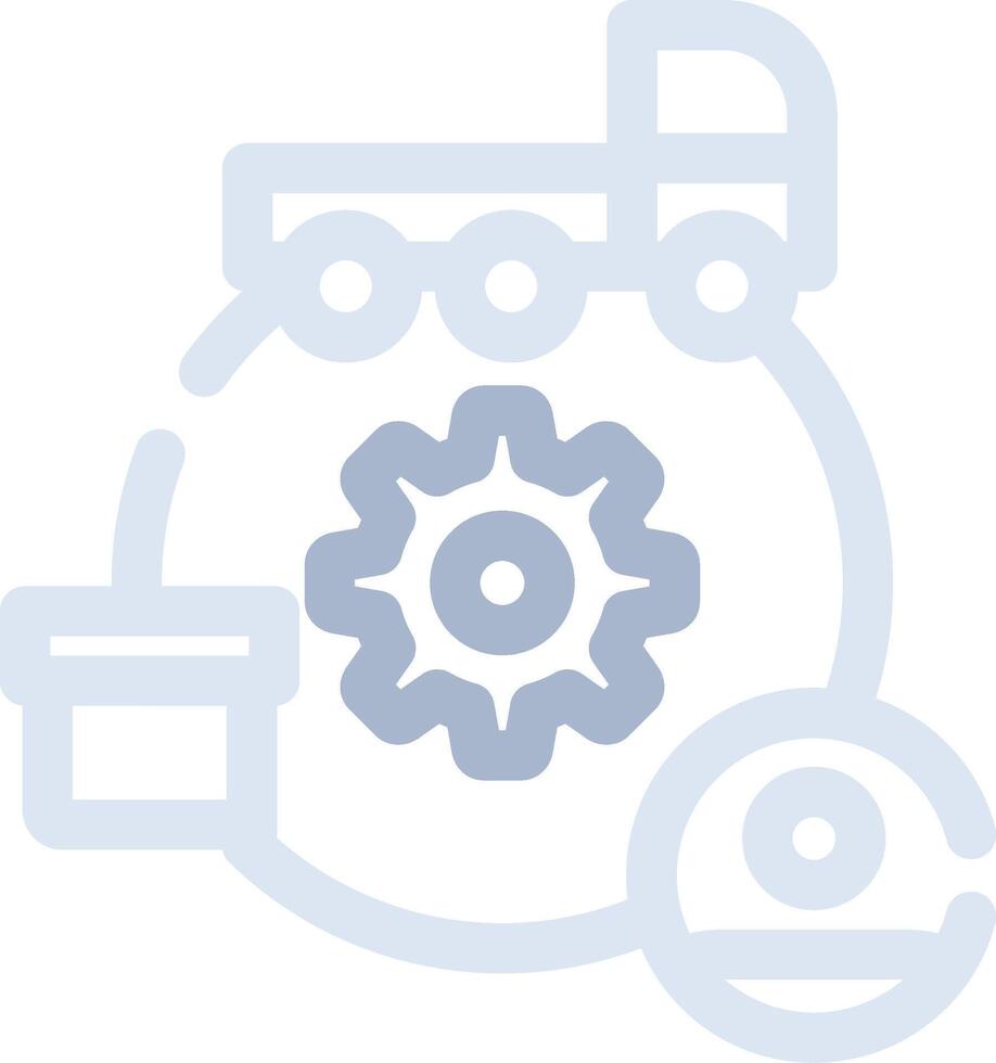 Supply Chain Creative Icon Design vector