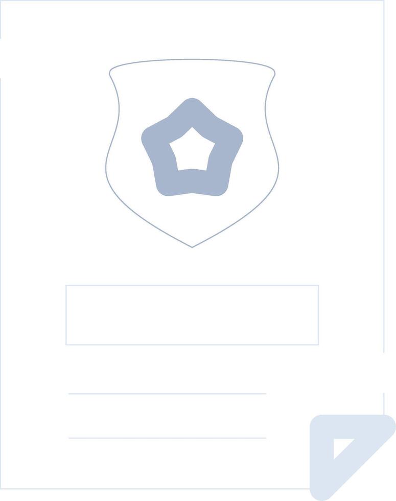 Police Certificate Creative Icon Design vector