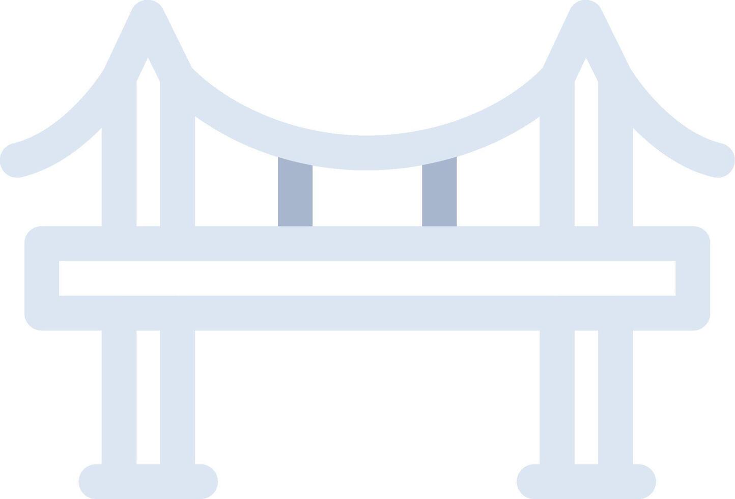 diseño de icono creativo de puente vector