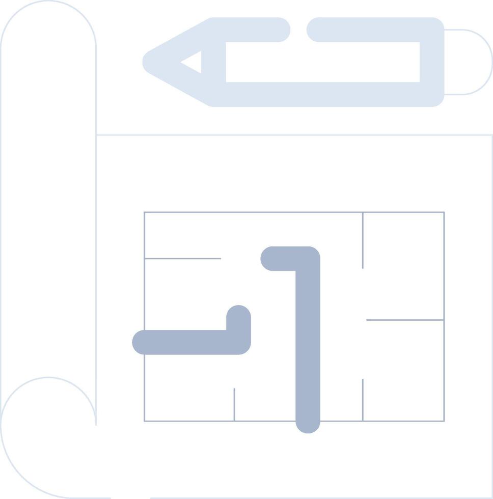 Blueprint Creative Icon Design vector