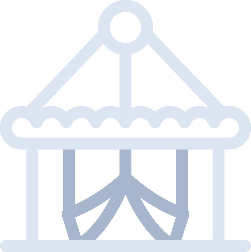 Circus Tent Creative Icon Design vector