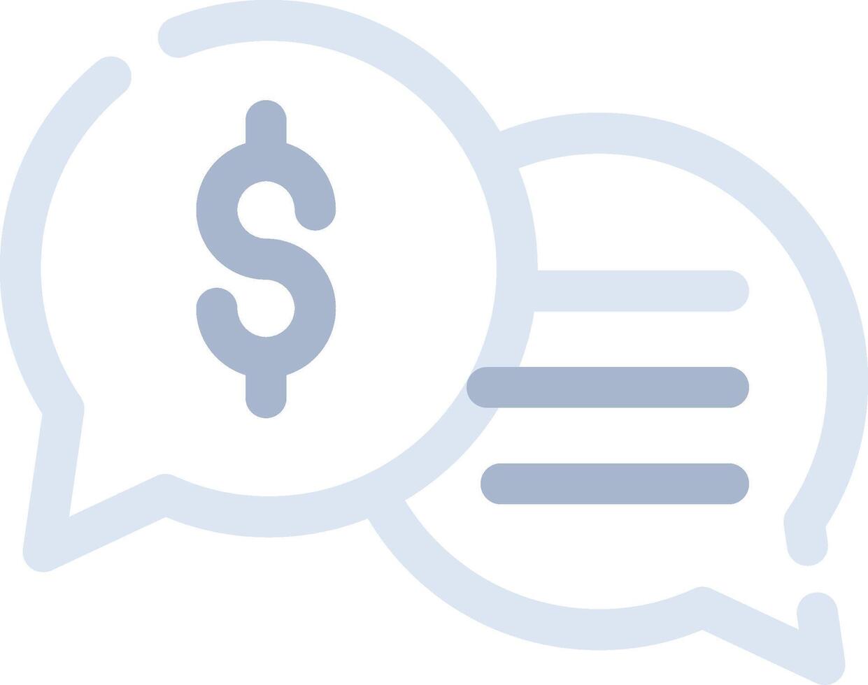 Business Dialog Creative Icon Design vector