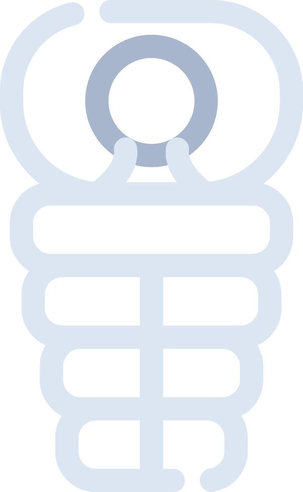 Sleeping Bag Creative Icon Design vector