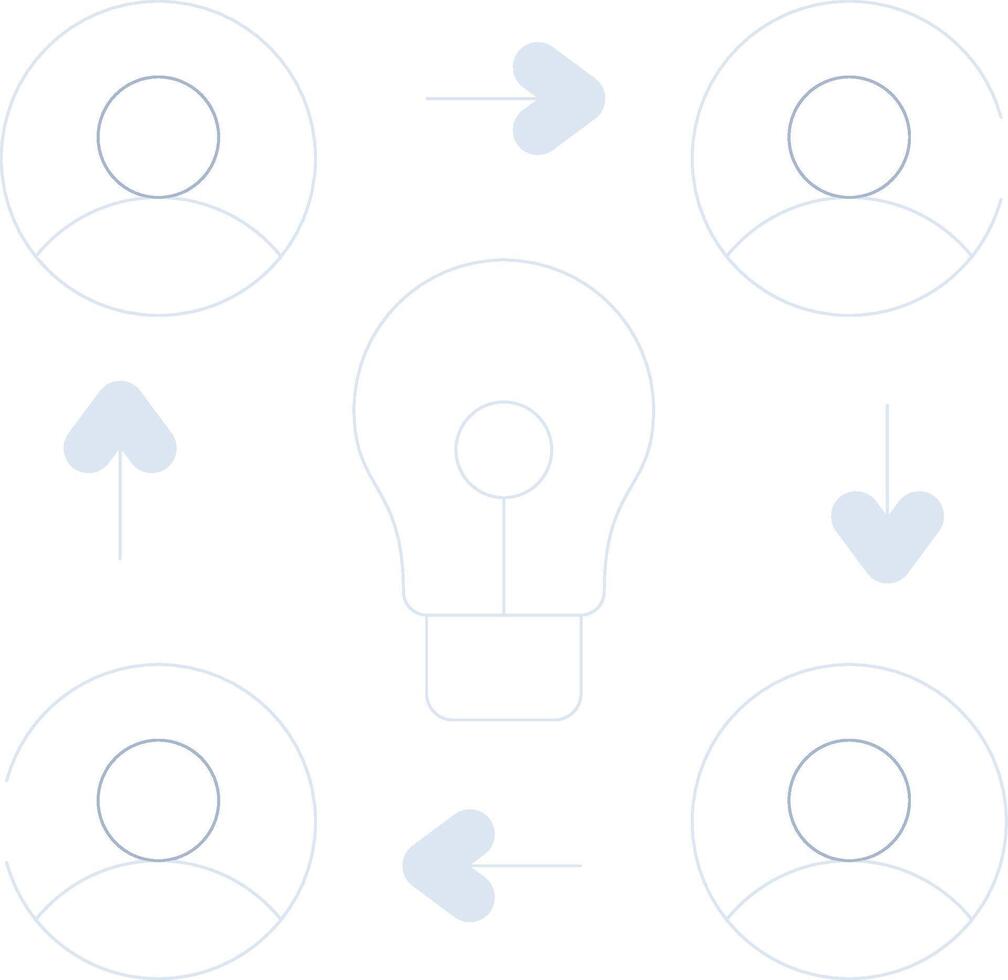 Collaboration Creative Icon Design vector