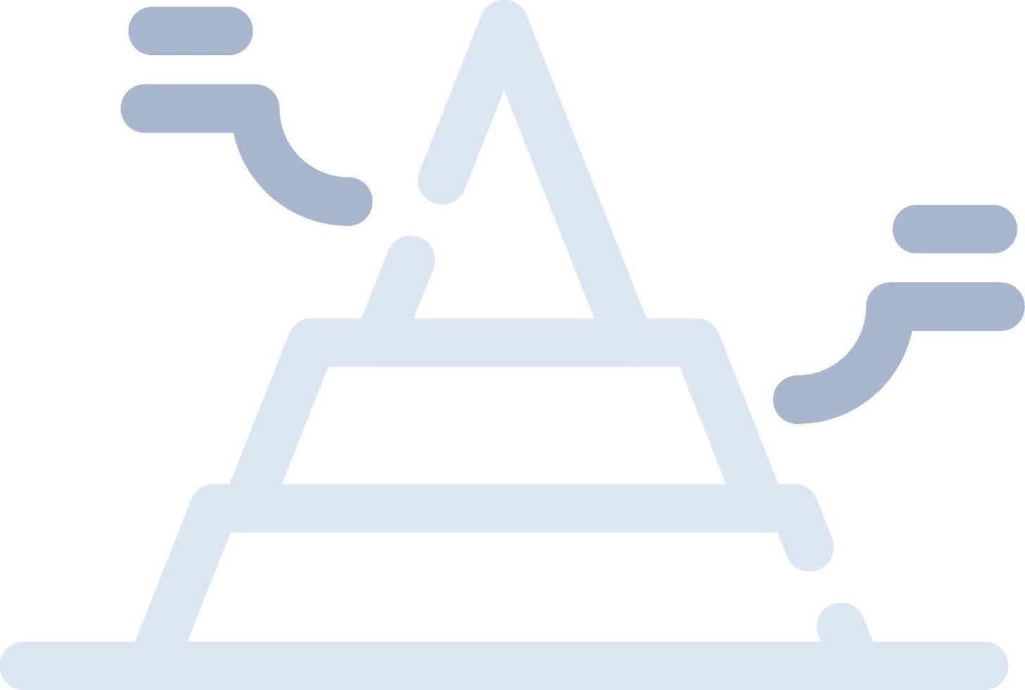 Basic Pyramid Creative Icon Design vector