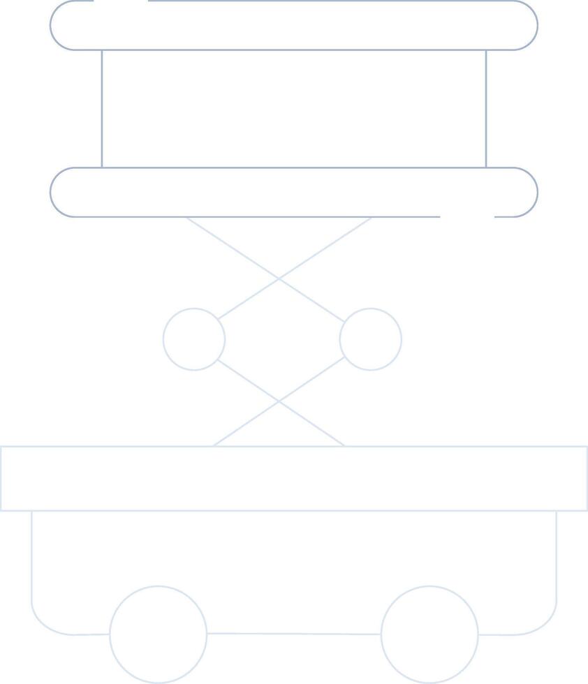 Scissor Lift Creative Icon Design vector