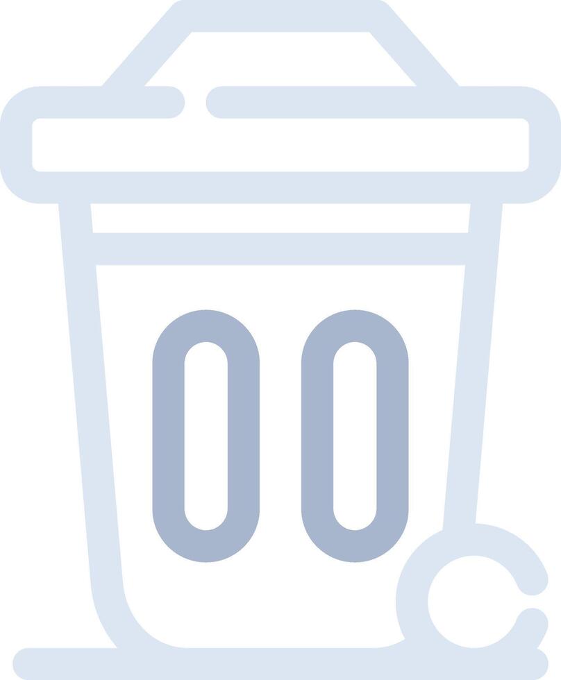 Dustbin Creative Icon Design vector