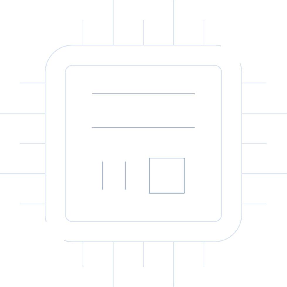 Microchip Creative Icon Design vector