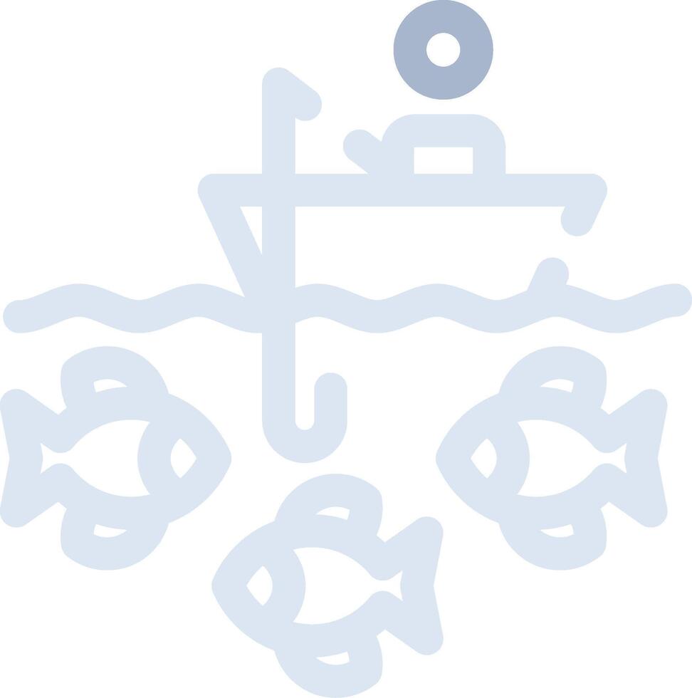 Boat Fishing Creative Icon Design vector