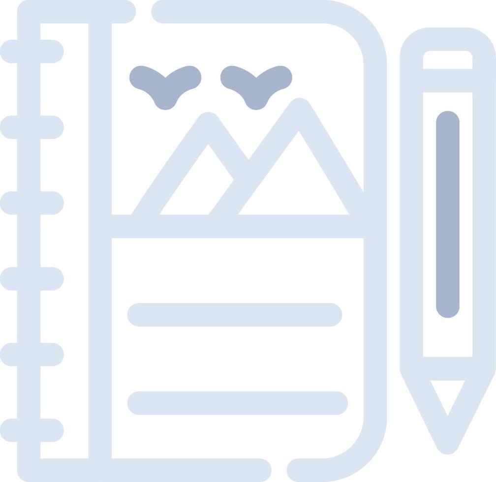 Sketchbook Creative Icon Design vector