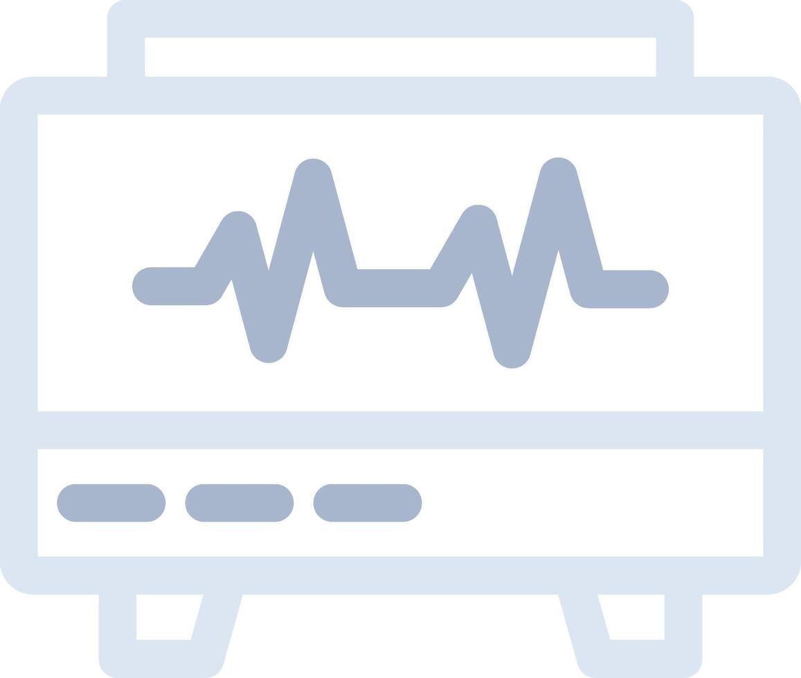 diseño de icono creativo de monitor ekg vector