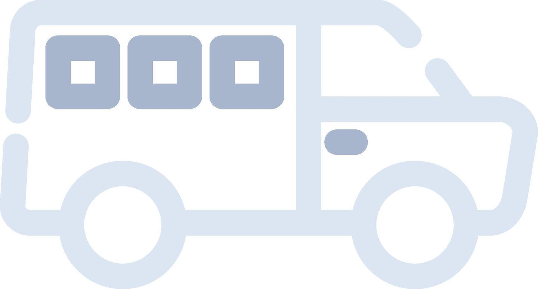 Minivan Creative Icon Design vector