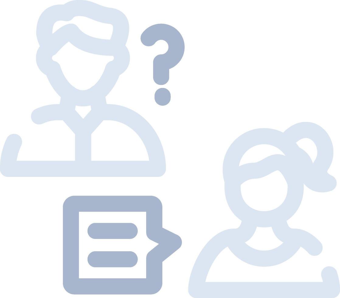 Job Interview Creative Icon Design vector