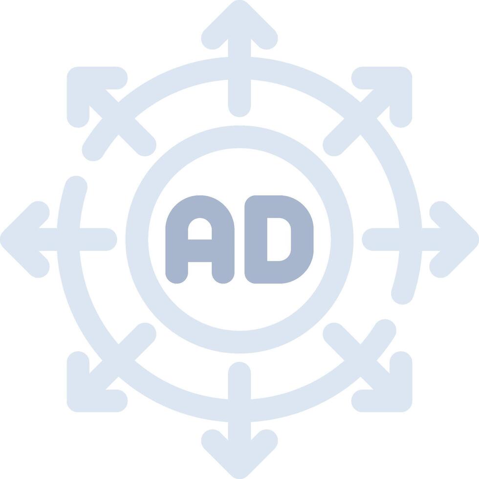 Advertising Submission Creative Icon Design vector
