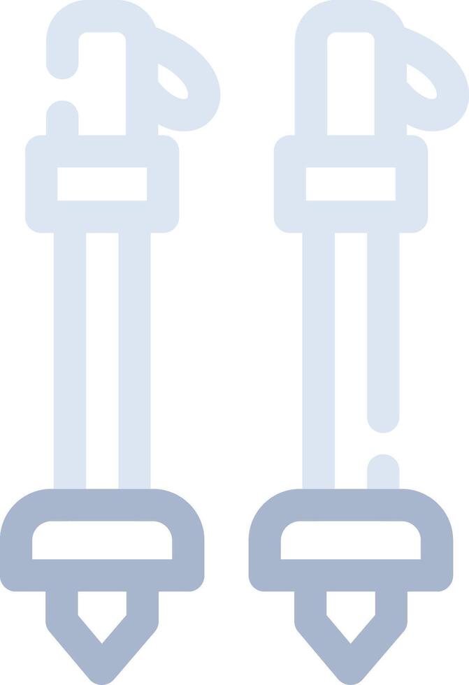 Ski Poles Creative Icon Design vector