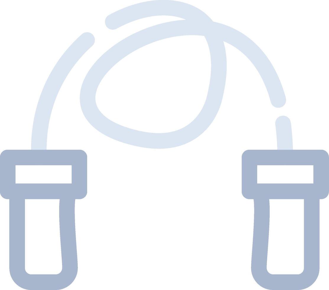 Skipping Rope Creative Icon Design vector