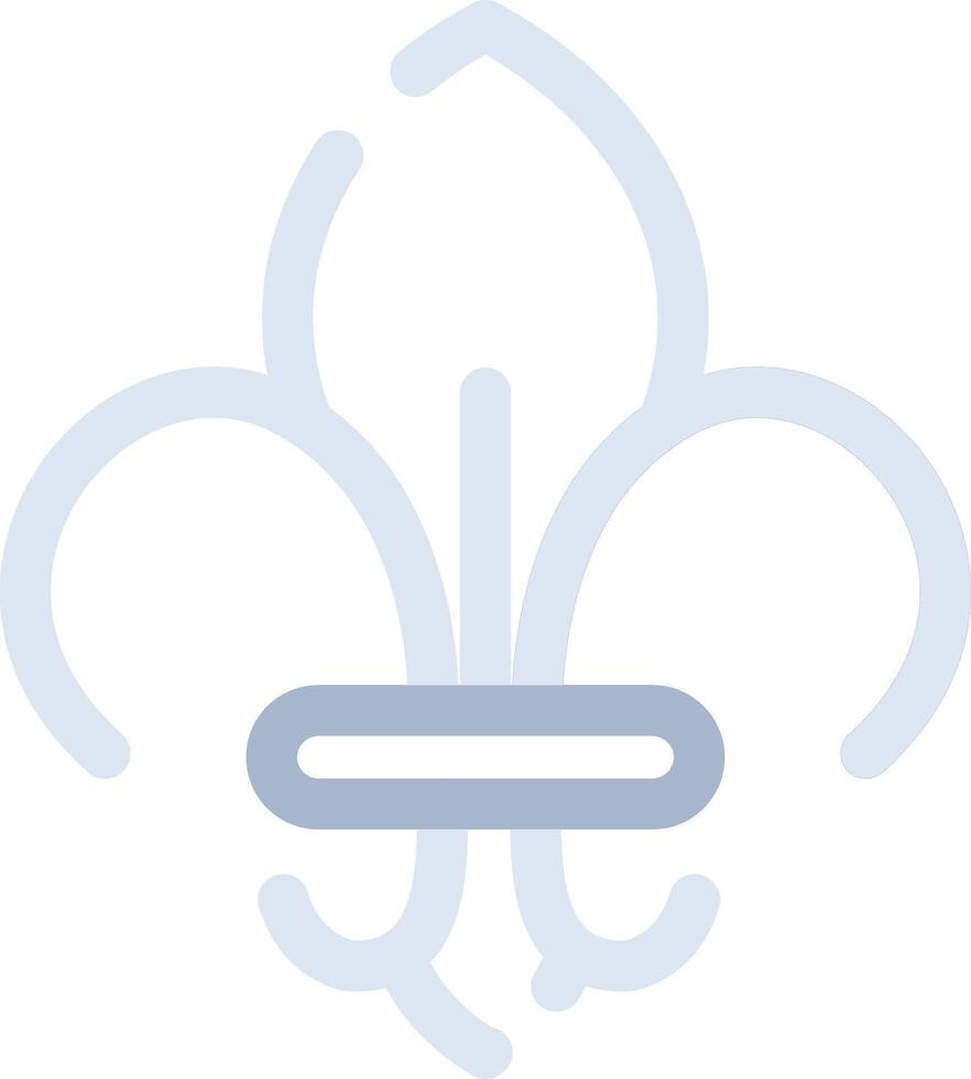 Fleur De Lis Creative Icon Design vector