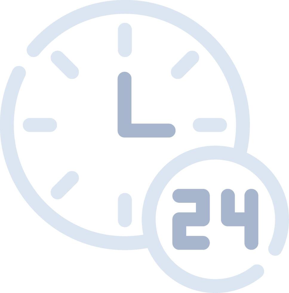 24 Hours Support Creative Icon Design vector