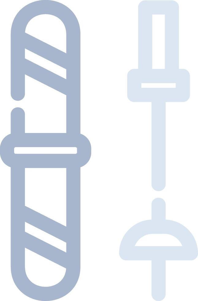 Ski Equipment Creative Icon Design vector